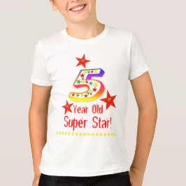 Super Star 5th Birthday Shirt für Jungs