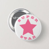 SUPER STAR | Big Hot Pink Star Button (Vorne & Hinten)