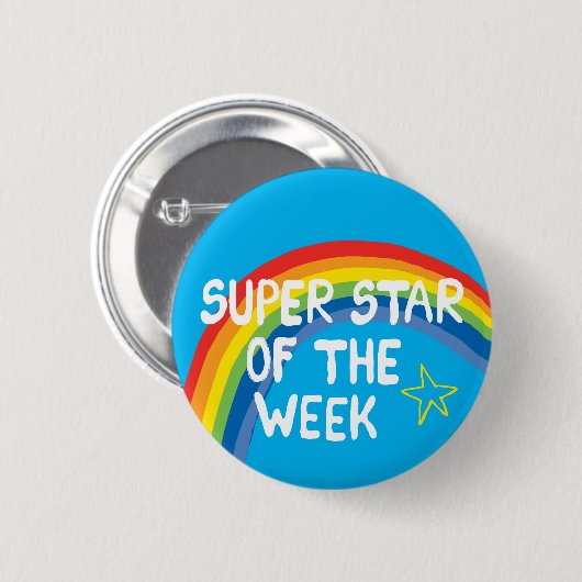 Super Star des Abzeichens Button (Vorne & Hinten)