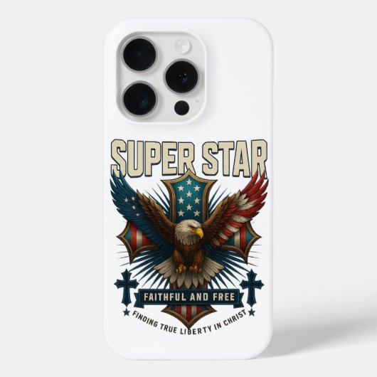 Super Star Eagle Emblem Case-Mate iPhone Hülle (Rückseite)