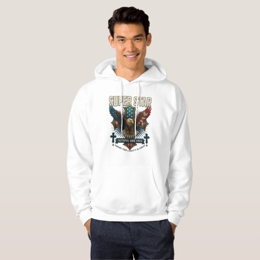 Super Star Eagle Emblem Hoodie (Vorne ganz)