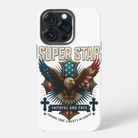 Super Star Eagle Emblem iPhone Hülle (Hinten)