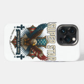 Super Star Eagle Emblem iPhone Hülle (Rückseite (Horizontal))