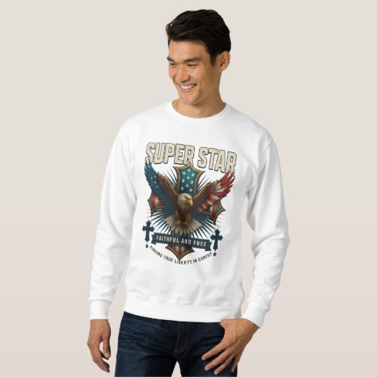 Super Star Eagle Emblem Sweatshirt (Vorne ganz)
