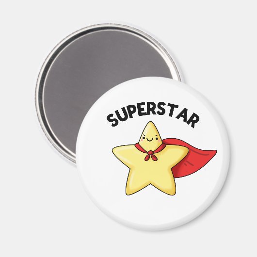 Super Star Funny Astronomie Pun Magnet (Vorderseite/Rückseite)