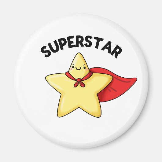 Super Star Funny Astronomie Pun Magnet (Vorne)