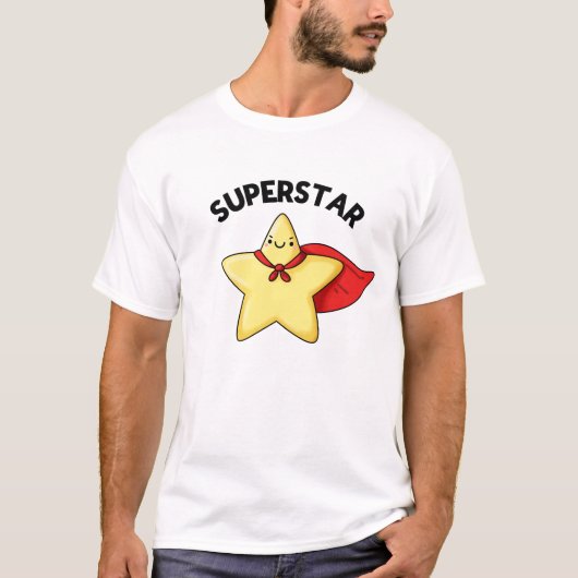 Super Star Funny Astronomie Pun T-Shirt (Vorderseite)