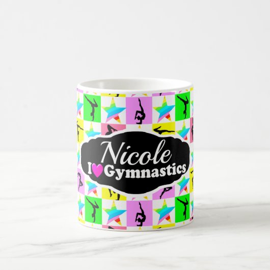 SUPER STAR GYMNAST GIRL DESIGN KAFFEETASSE (Mittel)
