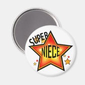 Super Star Niece Funny Magnet (Vorderseite/Rückseite)