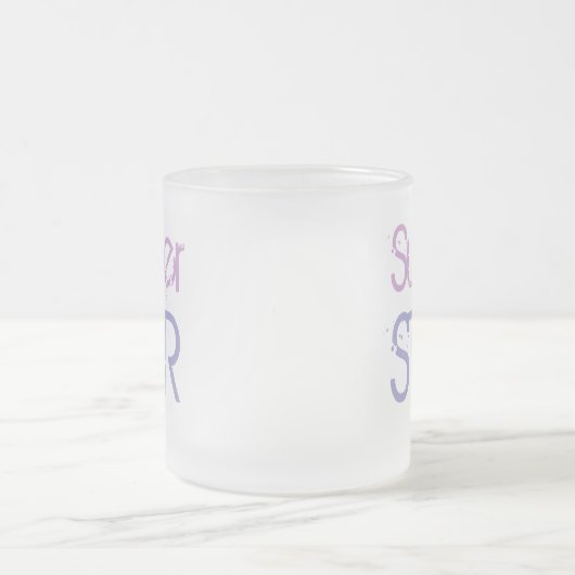 SUPER STAR Tasse (mattiertes Glas) (Mittel)