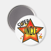 Super Star Uncle Funny Magnet (Vorderseite/Rückseite)