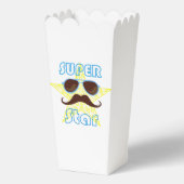 Super Star with sunglasses and mustache Geschenkschachtel (Vorderseite)