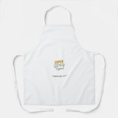 Super Step Dad the Legend Apron – BBQ Gift Schürze (Vorderseite)