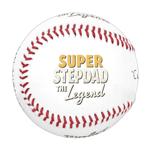Super Step Dad the Legend Baseballs (Vorderseite Links)