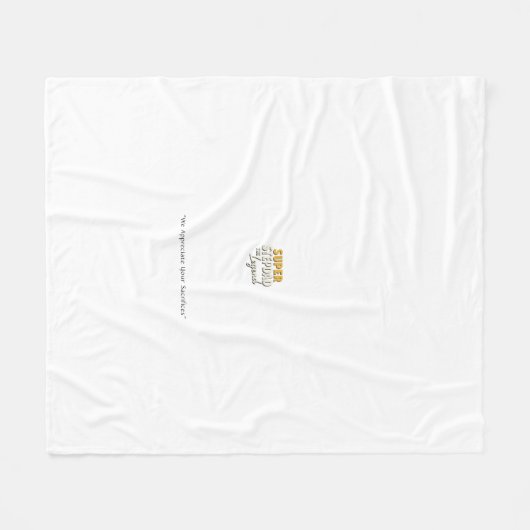 Super Step Dad the Legend Blanket – Cozy Gift Fleecedecke (Vorderseite (Horizontal))