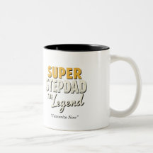 Super Step Dad the Legend Mug – Custom Gift