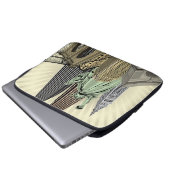 Super stilisiertes Stadtbild NYC Laptopschutzhülle (Vorne Knopf)