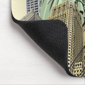 Super stilisiertes Stadtbild NYC Mousepad (Ecke)