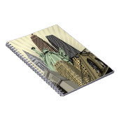 Super stilisiertes Stadtbild NYC Notizblock (Rechte Seite)