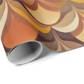 Super stilvolle und moderne Retro-60er 70er GIF Wr Geschenkpapier (Rolleneckpunkt)