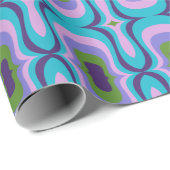 Super stilvolle und moderne Retro-60er 70er GIF Wr Geschenkpapier (Rolleneckpunkt)