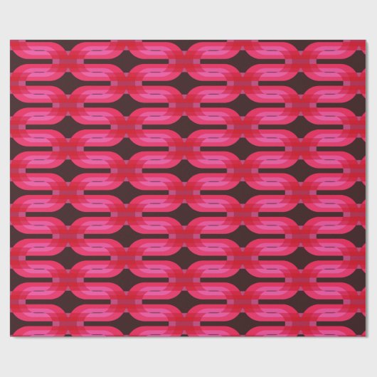 Super stilvolle und moderne Retro-60er 70er GIF Wr Geschenkpapier (Flach)