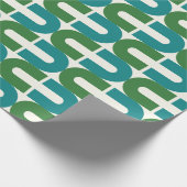 Super stilvolle und moderne Retro-60er 70er GIF Wr Geschenkpapier (Ecke)