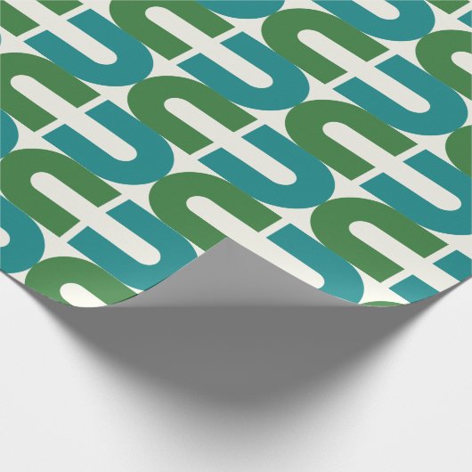 Super stilvolle und moderne Retro-60er 70er GIF Wr Geschenkpapier (Ecke)