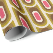 Super stilvolle und moderne Retro-60er 70er GIF Wr Geschenkpapier (Rolleneckpunkt)