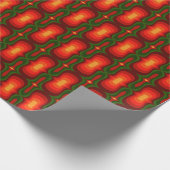 Super stilvolle und moderne Retro-60er 70er GIF Wr Geschenkpapier (Ecke)