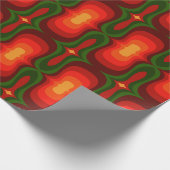 Super stilvolle und moderne Retro-60er 70er GIF Wr Geschenkpapier (Ecke)