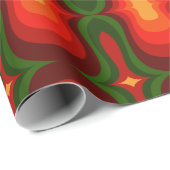 Super stilvolle und moderne Retro-60er 70er GIF Wr Geschenkpapier (Rolleneckpunkt)