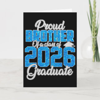 Super stolzer Bruder eines Absolventen von 2026 T- Karte