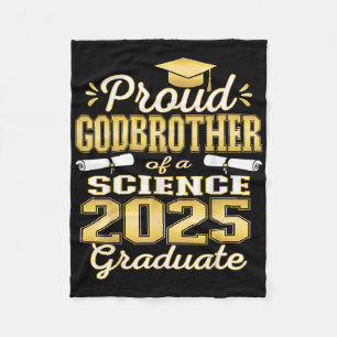 Super stolzer Gottbruder des Wissenschaftsabsolven Fleecedecke