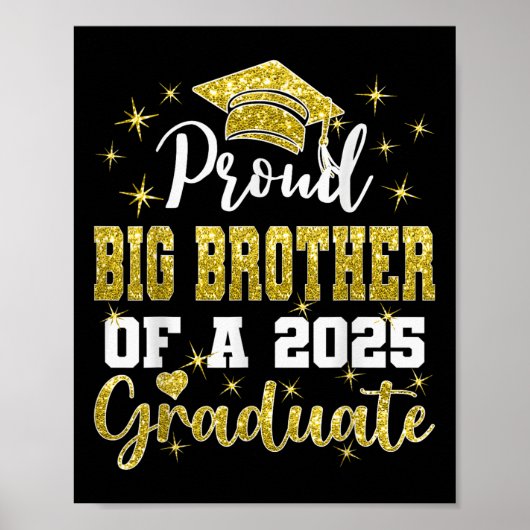 Super stolzer großer Bruder des Absolventen der Ab Poster (Vorne)