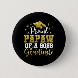 Super stolzer Papaw des Senior-Absolventen 2026 Button