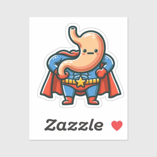 Super Stomach Aufkleber (Blatt)