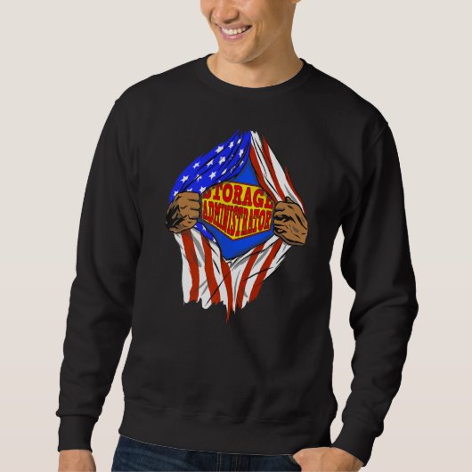 Super Storage Administrator Hero Job Sweatshirt (Vorderseite)