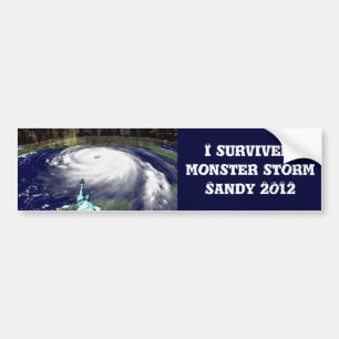 Super Storm Sandy 2012,Auge des Sturms_ Autoaufkleber