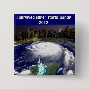 Super Storm Sandy 2012,Auge des Sturms_ Button