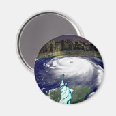 Super Storm Sandy 2012,Auge des Sturms_ Magnet (Vorderseite/Rückseite)