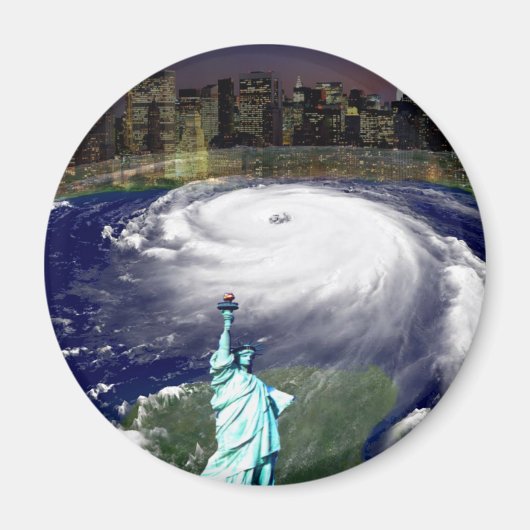 Super Storm Sandy 2012,Auge des Sturms_ Magnet (Vorne)