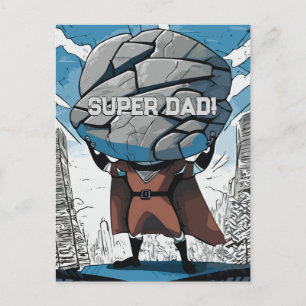 Super Strong Super Hero Postkarte