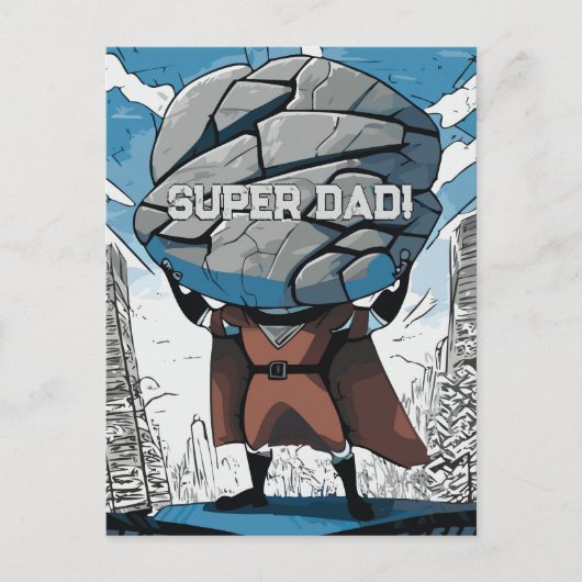 Super Strong Super Hero Postkarte (Vorderseite)