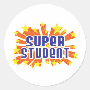 Super Student Runder Aufkleber