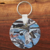 Super-Sturm Sandy Collage Schlüsselanhänger (Vorderseite)