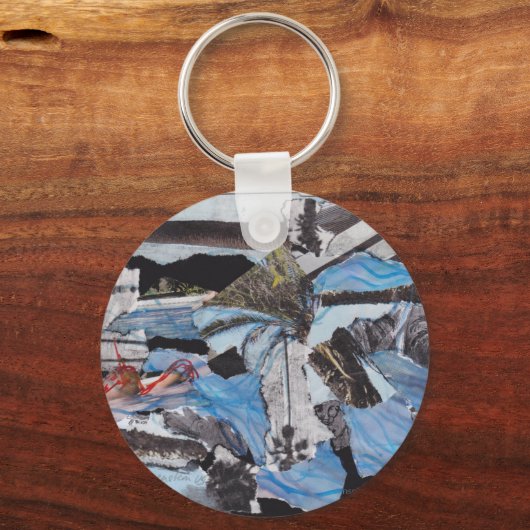 Super-Sturm Sandy Collage Schlüsselanhänger (Vorderseite)