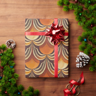 Super stylisch und modern retro 60er 70er Geschenk Geschenkpapier