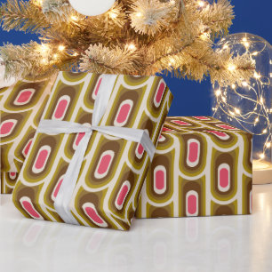 Super stylisch und modern retro 60er 70er Geschenk Geschenkpapier