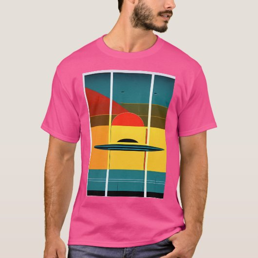 Super Stylish Ufo Design T-Shirt (Vorderseite)